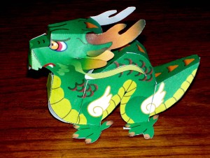 dragon paper model